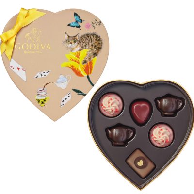 ゴディバ：<br>【新着】アリスのティーパーティ セレクション（6粒入） ￥3,942（税込）