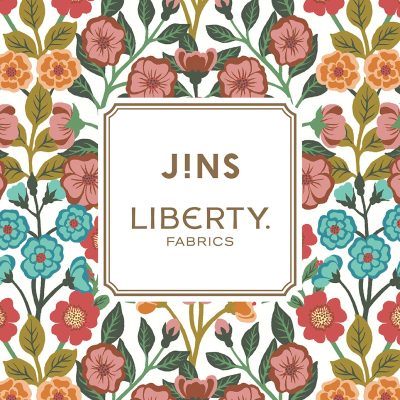 JINS：<br>英国リバティ社とJINSのコラボメガネに新柄追加！