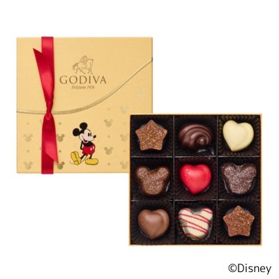 ゴディバ：<br>ゴディバからミッキーマウスデザインのチョコレートを発売！<br>